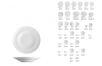 Tésztás tányér BASIC PP260